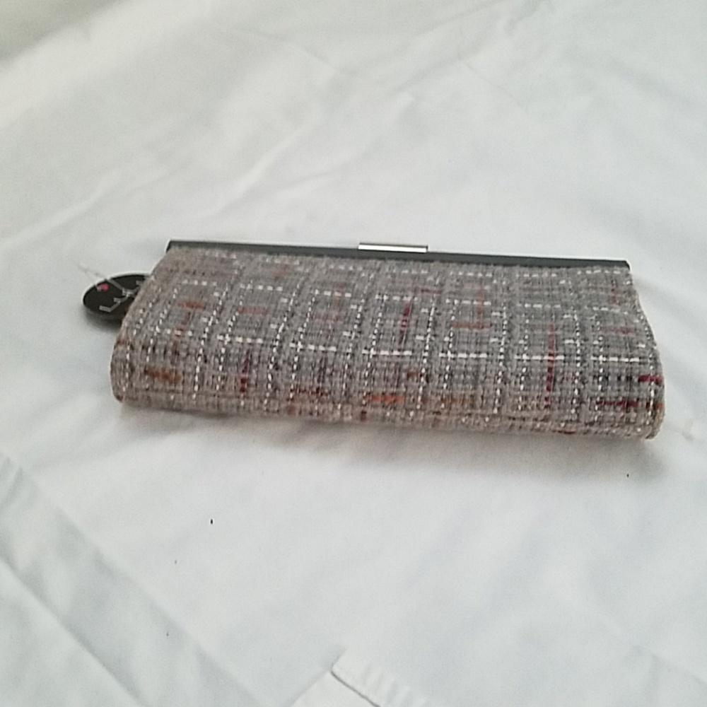Plaid Grey Clutch